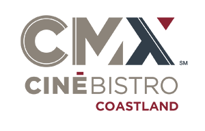 CMX Cinebistro Coastland Vertical Logo